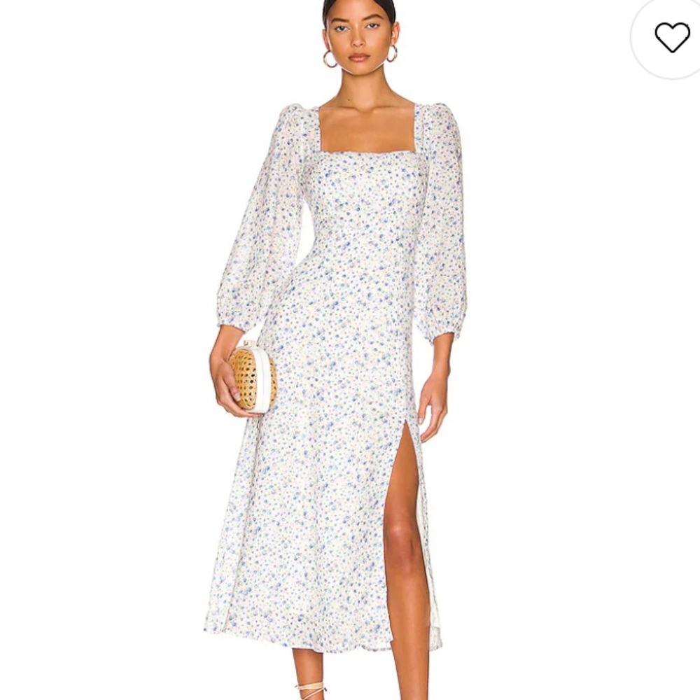 NWT / ASTR Blue & White Audette Dress / XS